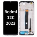 Xiaomi Redmi 12C (2023) LCD / OLED touch screen with frame (Original Service Pack) [BLACK] X-407